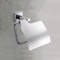 Polished Chrome Toilet Roll Holder With Cover